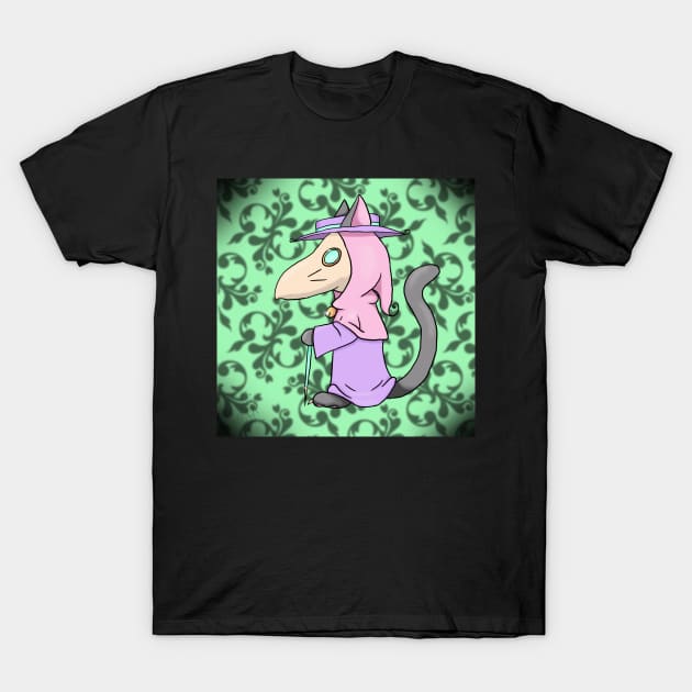 Pastel Kitty Plague Doctor T-Shirt by ZombieCheshire